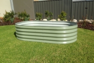 400 High Rectangular Raised Garden Bed - Pale Eucalypt